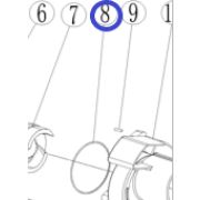 Кольцо уплотнительное корпуса крыльчатки TSS-PGT80/Worm shell sealing ring PGT80, №8 (30152-00124-00)