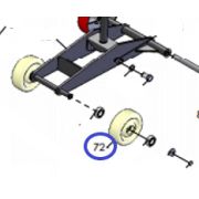 Колесо переднее TSS RH-450L(H)/front wheel TSS RH-450, №72 (Q450-072)