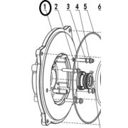 Крышка корпуса насоса TSS-PDST100E/Base assembly TSS-PDST100E, №1 (70010-00504-00)
