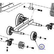 Колесо переднее TSS RH-500/Small travelling wheel TSS RH-500, №42 (Q500-42)