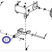 Вилка угла наклона лопастей TSS DRD1600L/Fork, №61 (CNMG30061/3020401027)