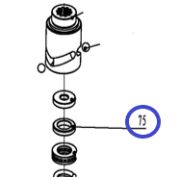 Шайба кулачкового корпуса TSS-JH96/Thrust Washer, TSS-JH96 (№75)