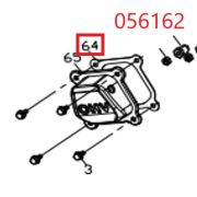 Прокладка крышки клапанов SGG 4000ESi,KM170FP Km / Cyinder head cover Gasket (03.02.12004-16802-00)
